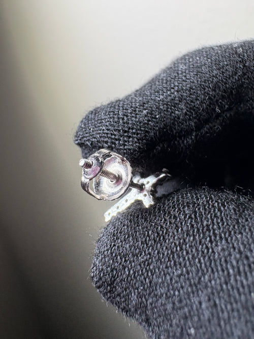 “Cross Earrings” Moissanite S925