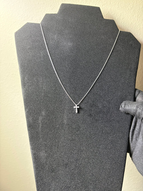 “Cross Necklace” Moissanite S925