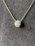 “Stud Necklace” Moissanite S925