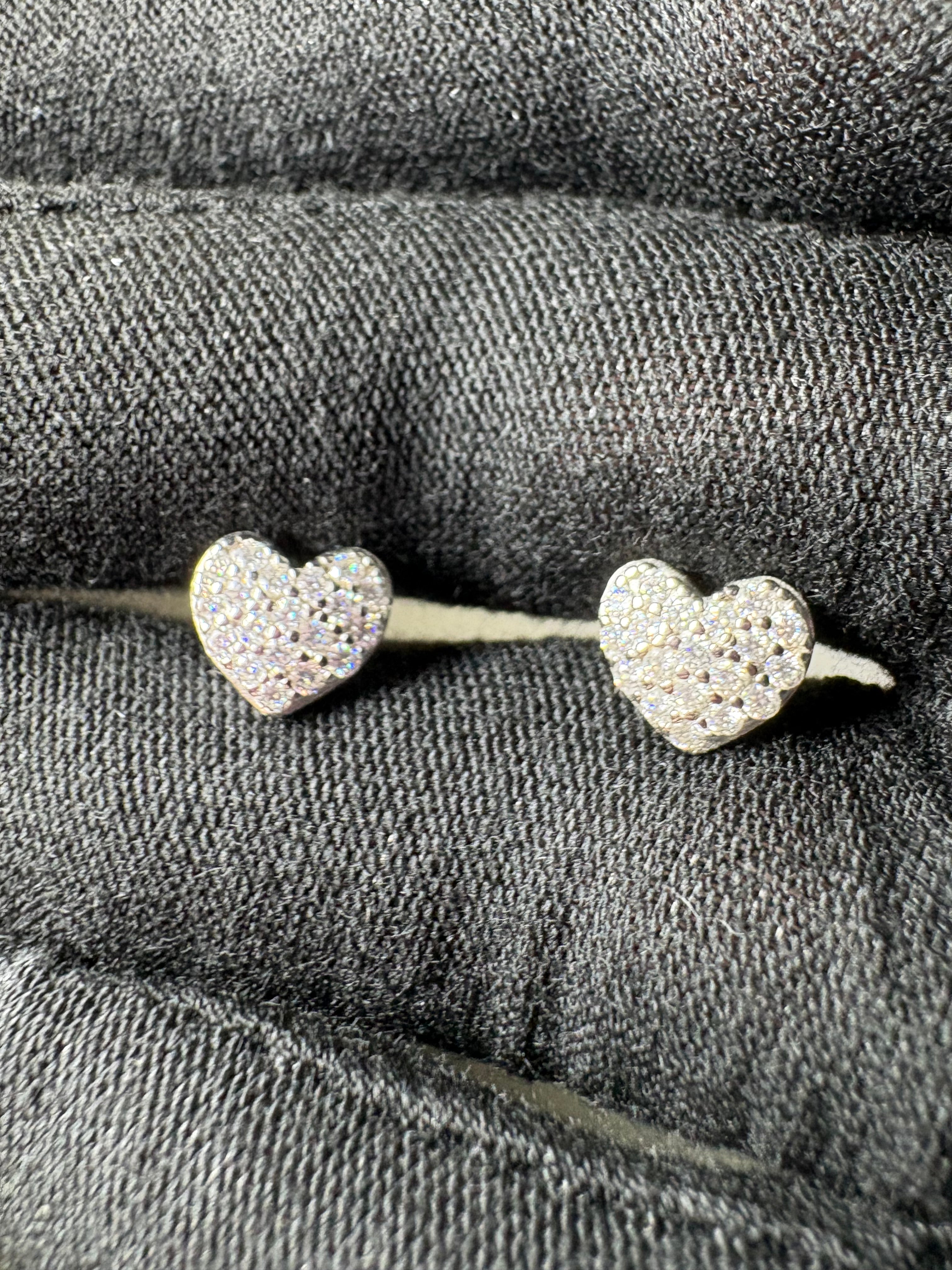 “Heart Earrings” Moissanite S925