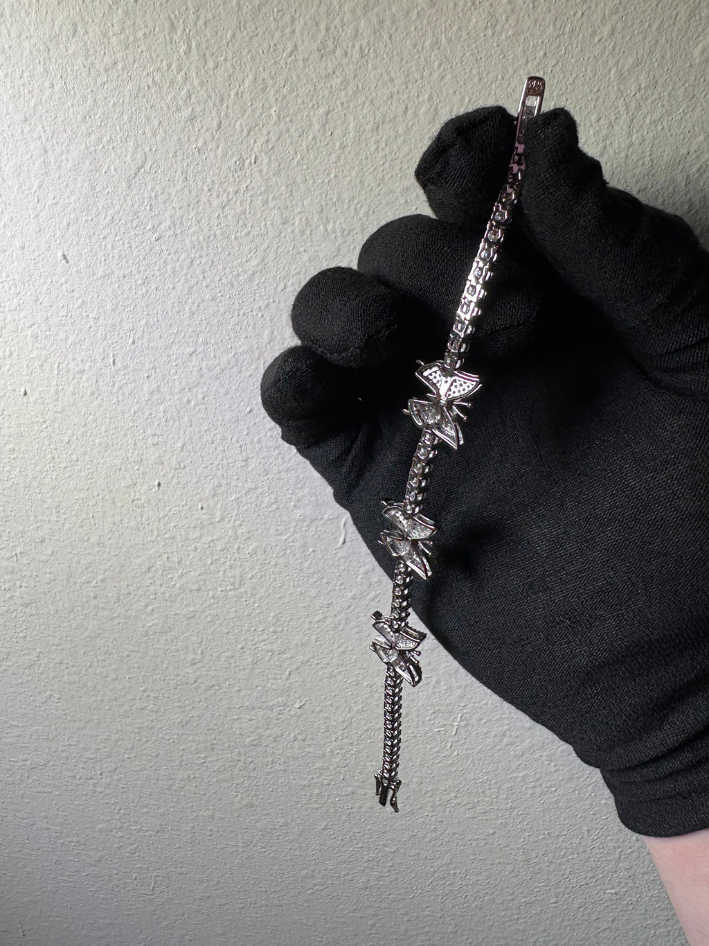“Butterfly Tennis Bracelet” Moissanite S925