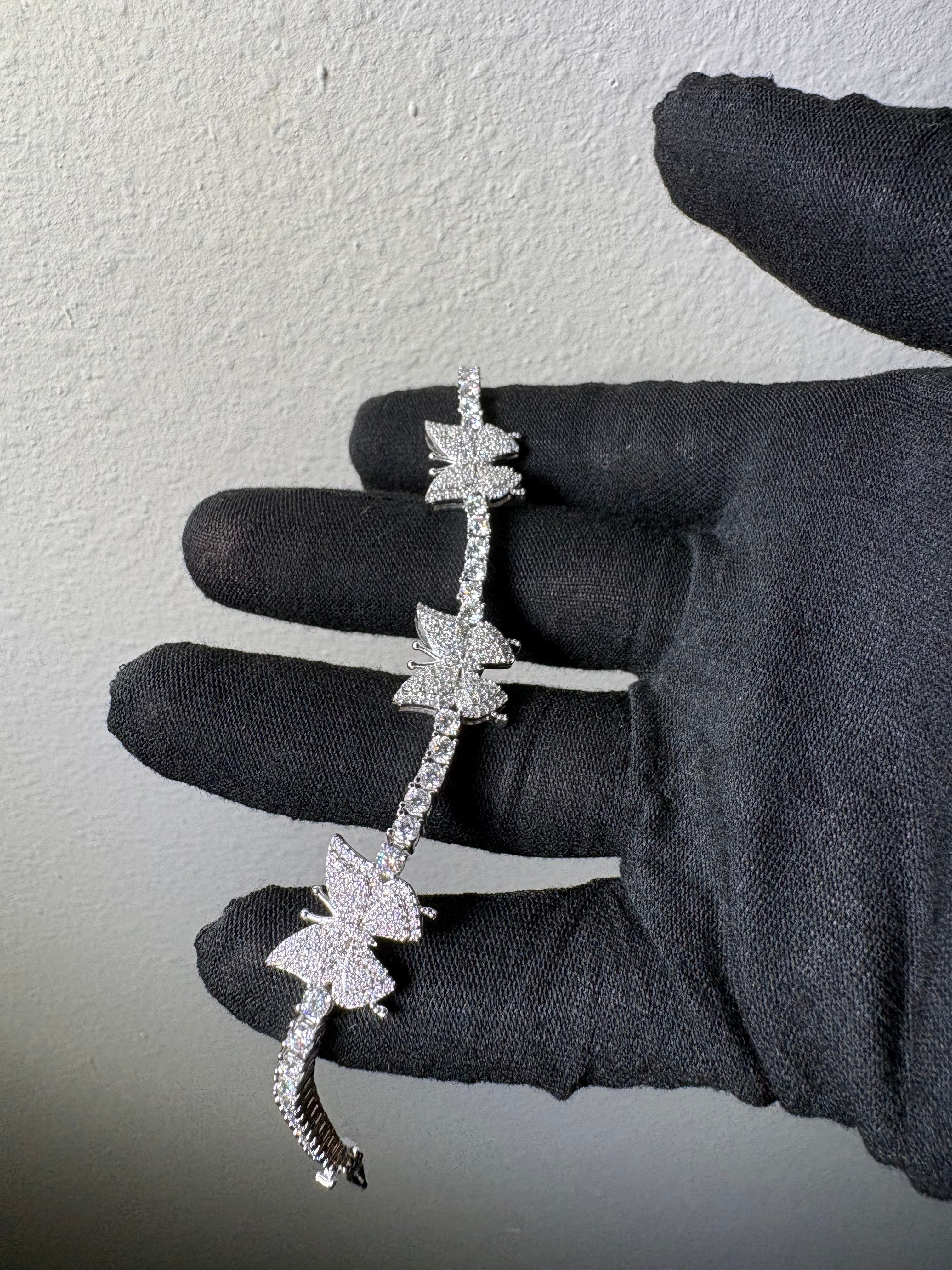 “Butterfly Tennis Bracelet” Moissanite S925