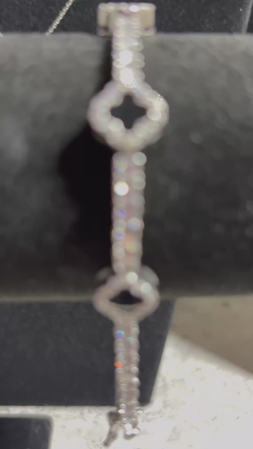 “Black Clover Tennis Bracelet” Moissanite S925