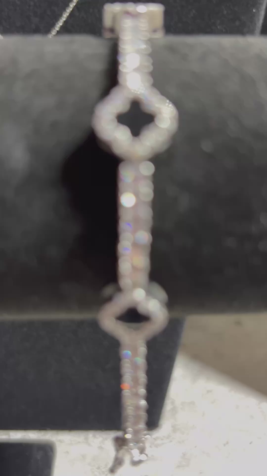 “Black Clover Tennis Bracelet” Moissanite S925