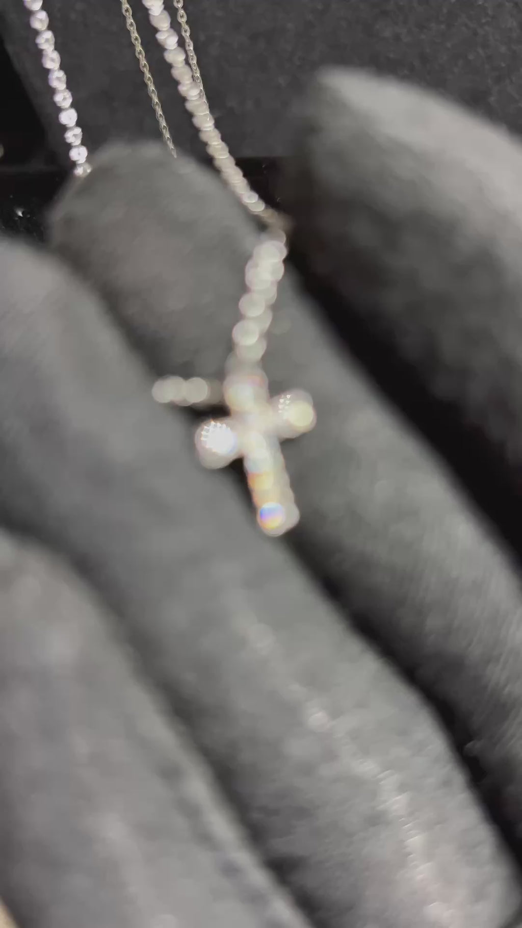 “Cross Necklace” Moissanite S925